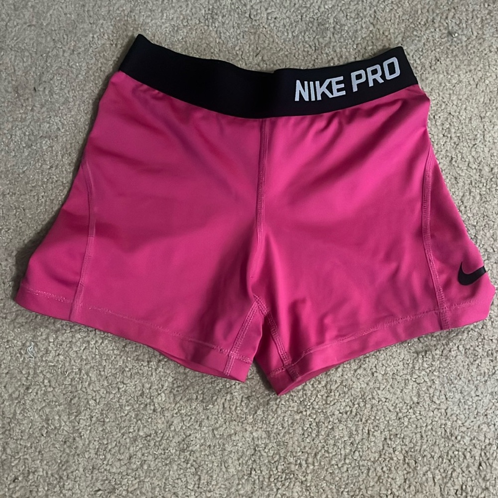 Girl’s Hot Pink Nike Pro Shorts